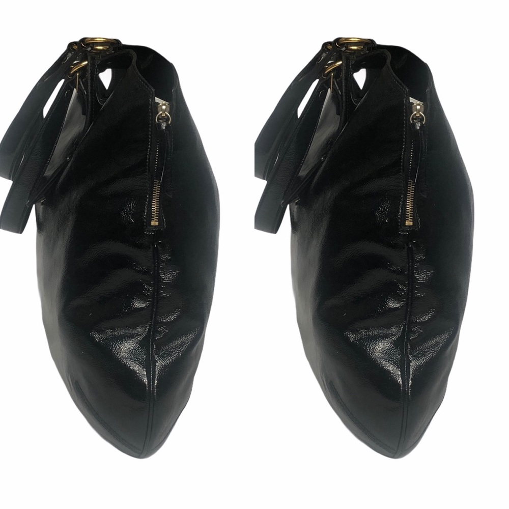YSL Black Patent Leather Large Tribute Bag - Picture 10 of 16